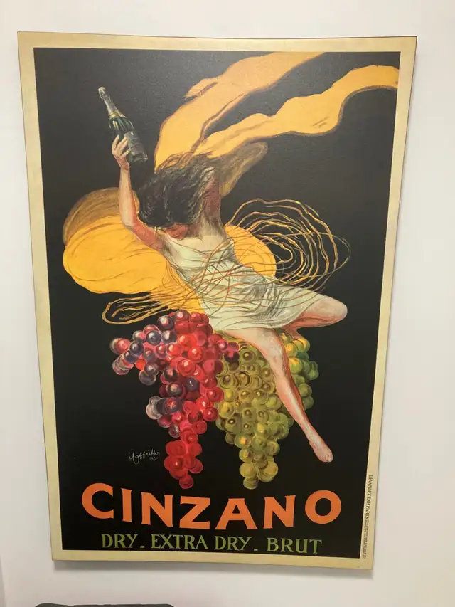 Cinzano Print on Stretched Canvas - Large Size 53' x 33'