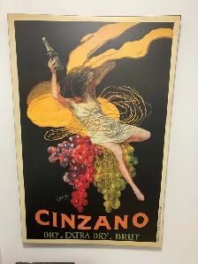 Cinzano Print on Stretched Canvas - Large Size 53' x 33'