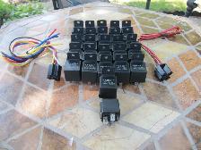 Radex R-4150 35A 12VDC Relays 28pc Lot Includes Two Pigtails