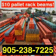 HUGE SALE $10 PALLET RACKING BEAMS - ODD SIZES ONLY