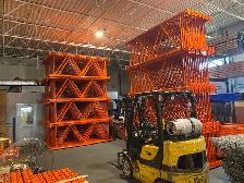 Bolted Redirack racking frames from 6’ tall to 16’ tall in stock