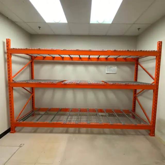8’ tall RediRack pallet racking uprights in stock