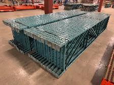 Used pallet rack frames - 14', 10', and  9' tall x 30' deep.