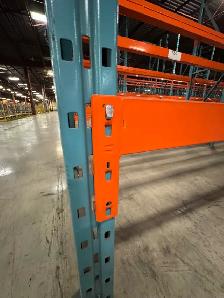 Used pallet rack frames - 14', 10', and  9' tall x 30' deep. - Photo 4