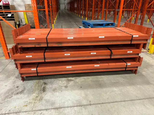 Used 8’ long redirack beams on sale! 905-238-7225
