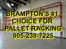 USED WAREHOUSE RACKING - One stop shop. BRAMPTONS #1 CHOICE!