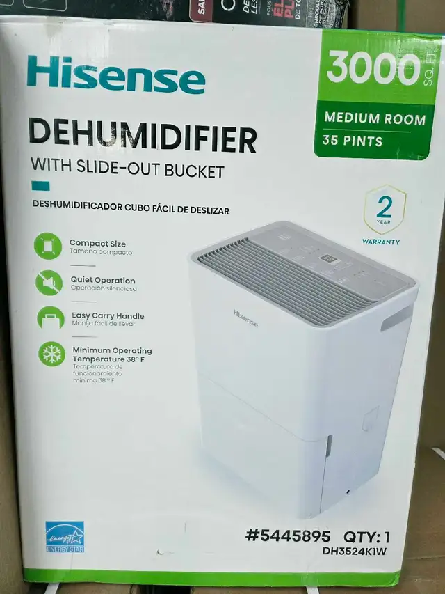 Déshumidificateur Hisense 35 pintes