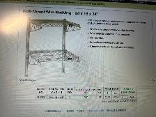 WIRE WALL SHELF, 24 IN X 18 IN, 2 SHELVES, 125 LB LOAD CAPACITY - Photo 4