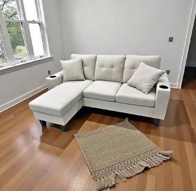 Corner 3 Seater L-Shaped Sofa - Free Delivery Across Canada