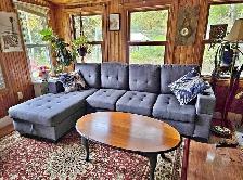 Movie Night Ready: 4 Seater Sectional with Free Delivery