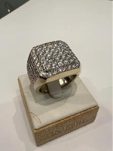 14karat Solid Gold Men’s Iced out ring 5.50CTW - Photo 2