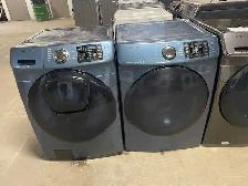 Laveuse sécheuse frontales bleues Samsung ( remis a neuf )