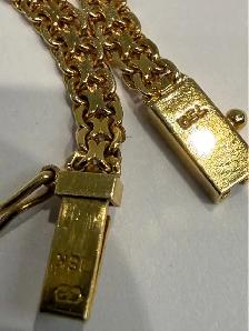 18 karat Gold Natural Ethiopian Opals bracelet 2.00CTW 7" - Photo 3