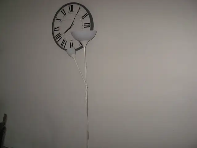 Clock and Floor Lamp