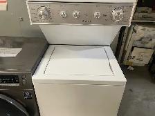 Laveuse sécheuse superposées Stacker blanches 24'' Whirlpool - Photo 2