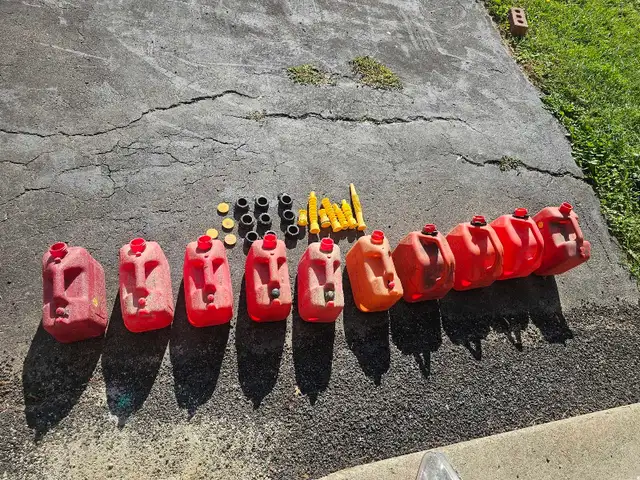 10 X Gas Cans and Jerry cans