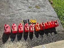 10 X Gas Cans and Jerry cans