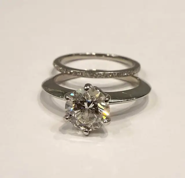 1.20carat Solitaire Wedding Set In Platinum