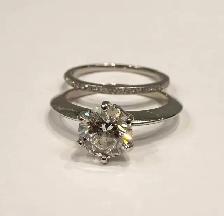 1.20carat Solitaire Wedding Set In Platinum