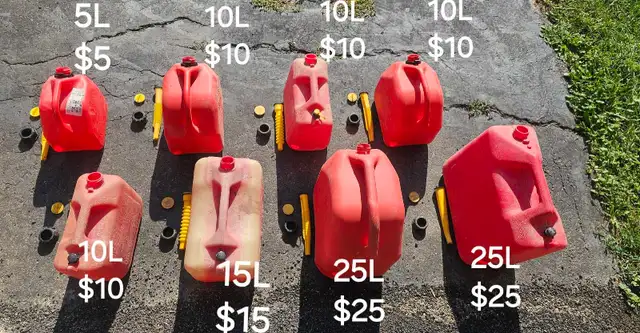 Gasoline Cans Jerry cans 25L TO 5L
