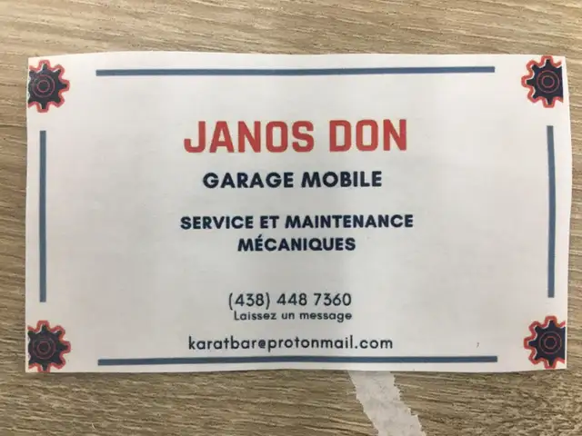 Jesus Saves self-employed mobile mechanic.