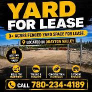 (3  Acres) Yard Space for Lease - Drayton Valley, AB