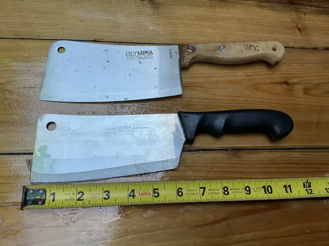 Olympia & Cobra Stainless Steel Meat Cleavers  !
