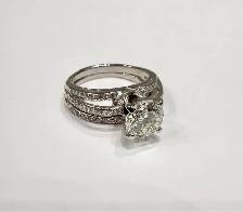 1.87 Carat Natural Diamonds Engagement Ring in 14k Gold