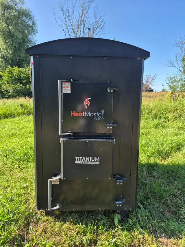 USED G400 Heatmaster Outdoor Wood Boiler Furnace