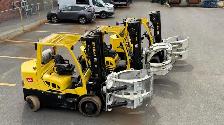 Chariot elevateur Hyster avec Les Attachment Cascade Roll Clamp - Photo 2