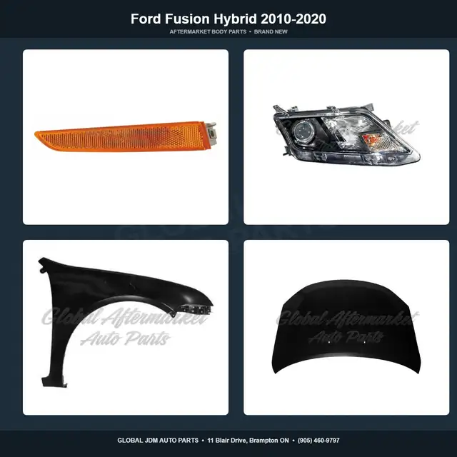 Ford Fusion Hybrid 2010-2020 Mirror Bumper Hood Grille