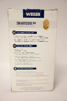 Deadbolt Touchpad Electronic Smartcode 5 Brass Brand New - Photo 4