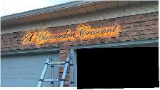 LED Script Number Home Address Cursive Custom Letter Light Sign - Photo 3
