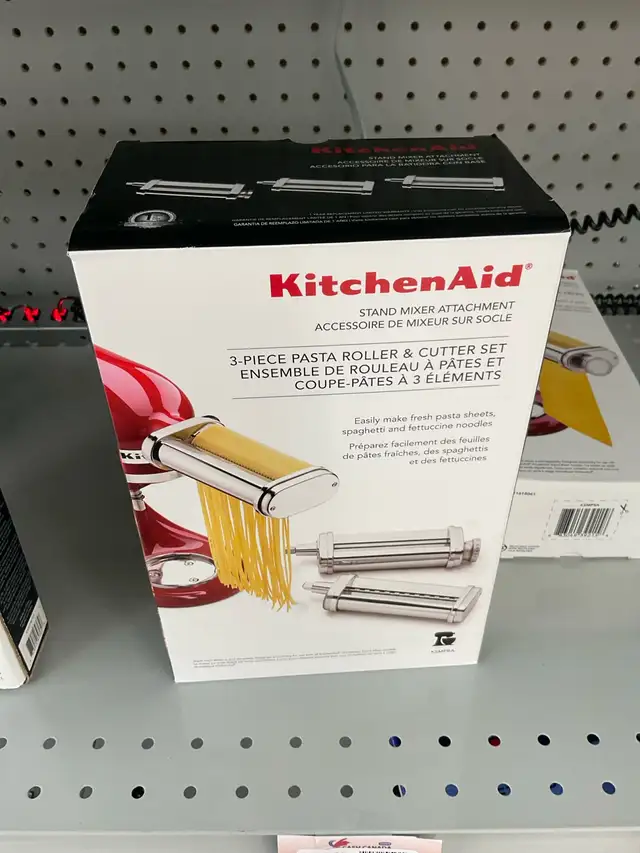 kitchen aid 3-piece pasta roller & cutter set