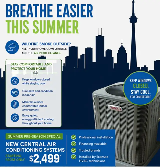 Central Air Conditioning Installation – Summer Special!