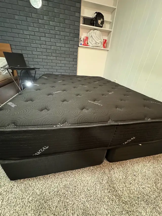 Queen size mattress with two spring box set (3 months used only)