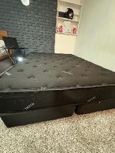 Queen size mattress with two spring box set (3 months used only)