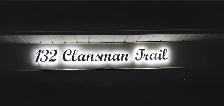 LED Script Number Home Address Cursive Custom Letter Light Sign - Photo 5