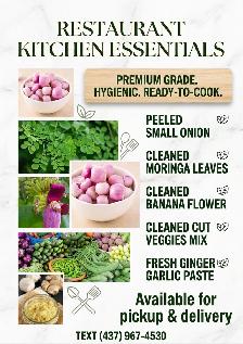 Ready to cook Vegetables
