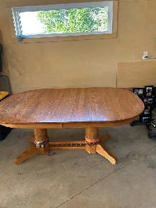 Solid Oak Dining Room Suite