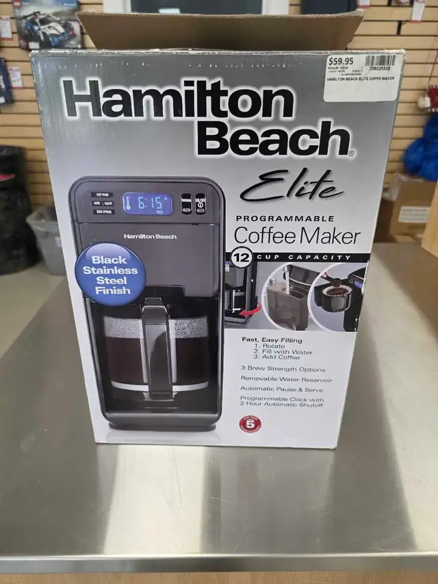 Hamilton beach elite coffee maker