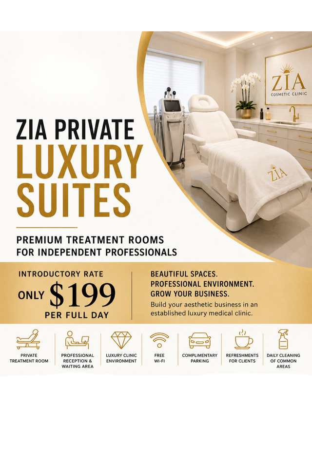 Private Aesthetic Luxury Suites $199 per full day