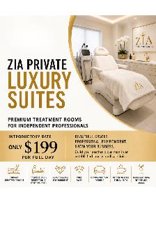 Private Aesthetic Luxury Suites $199 per full day