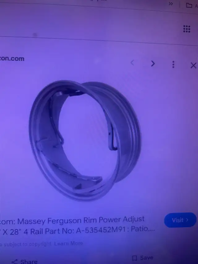 looking for Massey 65 Tractor spin out rim 14.9-28 tire size