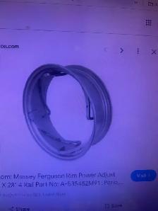 looking for Massey 65 Tractor spin out rim 14.9-28 tire size