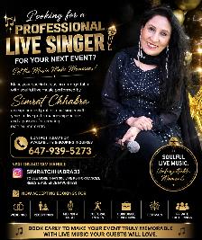 Bollywood Professional Live Singer for Your Next Musical Event