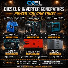 New CAEL Diesel & Inverter Generators – Certified &Warranty &Fin - Photo 6