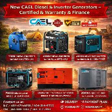 New CAEL Diesel & Inverter Generators – Certified &Warranty &Fin - Photo 5