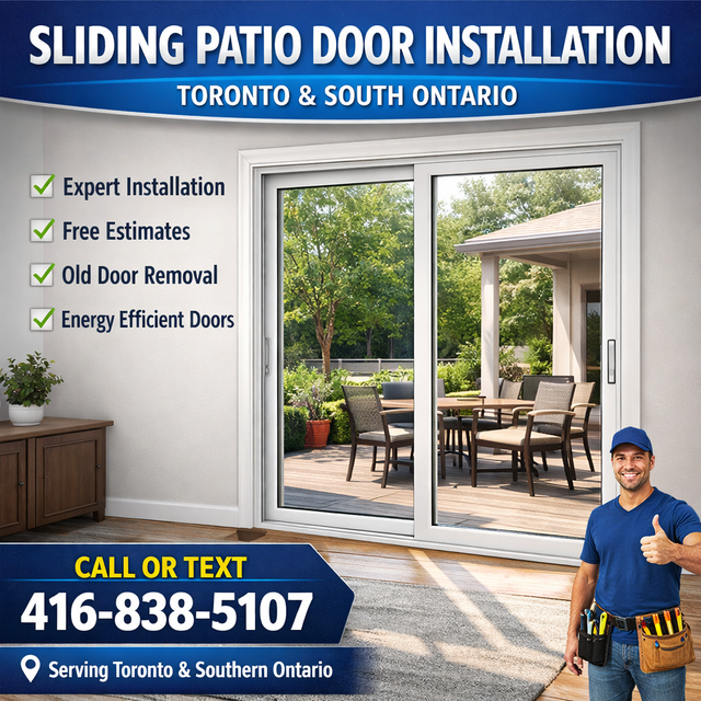 New Sliding Patio Doors with Professional Installation