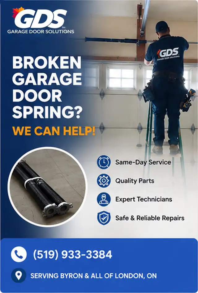 Emergency Garage Door Repair Strathroy - Same-day (519) 933-3384